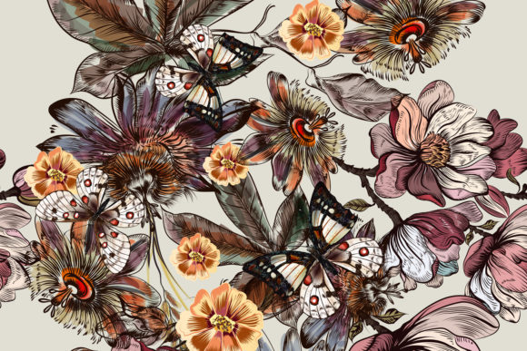 Beautiful Vector Pattern Flowers for Branding