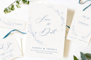 Elegant Wildflower Wedding Suite Print Templates