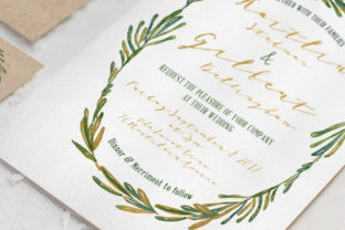 Elegant Wreath Wedding Invitation Suite Review
