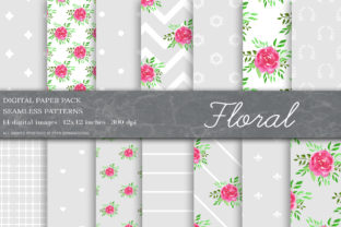 Floral Digital Papers & Patterns Review