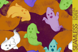 Funny Ghosts Seamless Pattern Design Review
