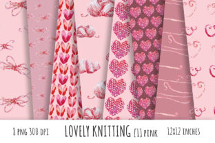 Lovely Knitting Digital Papers & Patterns