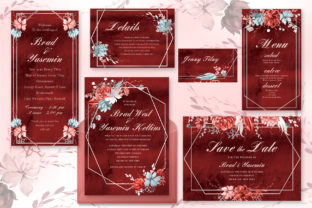 Marsala Wedding Invitation Suite Print Templates Review