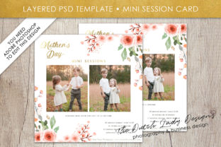 PSD Mother's Day Mini Photo Session Card Template Review