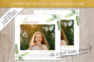 PSD Spring Mini Photo Session Card Template Review