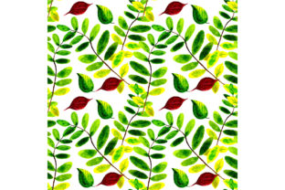 Seamless Pattern with Leaves: Natural Brand Patterns