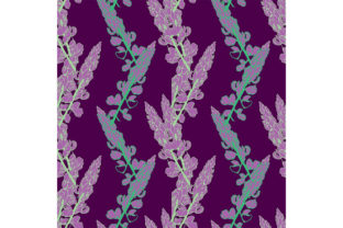 Seamless Pattern with Lupinus Angustifol Review